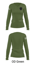 Blackout 17717609 Women's Long Sleeve V-neck Shirt - 54