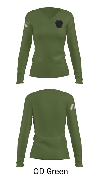 Blackout 17717609 Women's Long Sleeve V-neck Shirt - 54