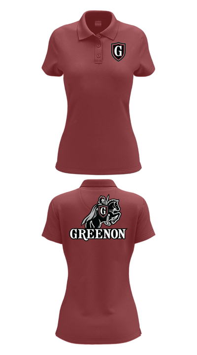 Greenon Knights 17208491 Women's Short Sleeve Performance Polo  - 17