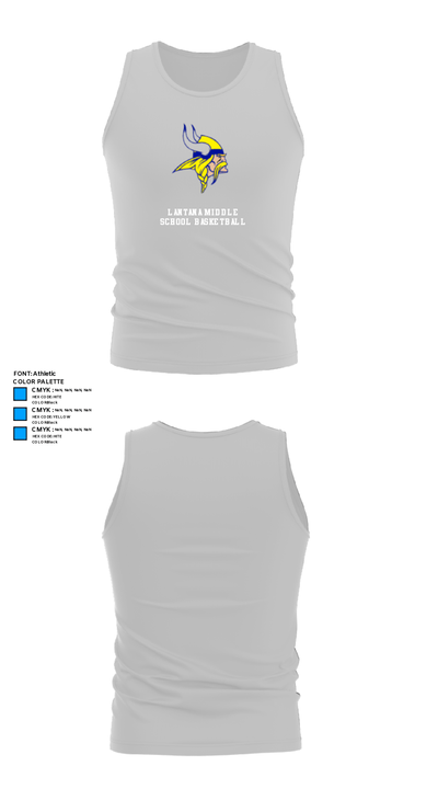 Lantana Middle School Basketball 35836372 Tank Top - 13
