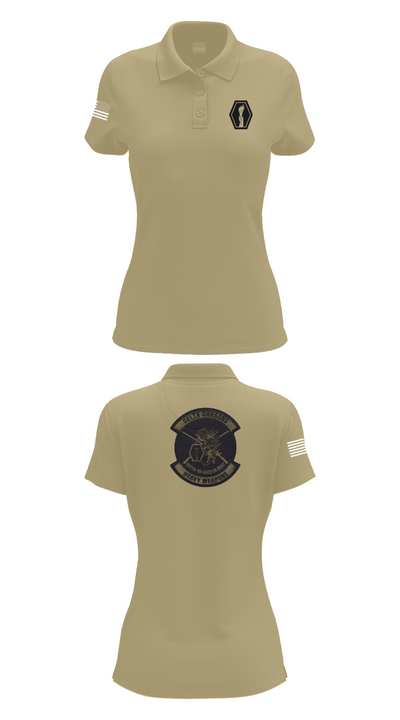 100th Battalion 442nd Infantry Delta dragons 60081058 Women's Short Sleeve Performance Polo  - 95