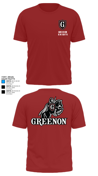 Greenon Knights 17208491 Short Sleeve Performance Shirt - 40