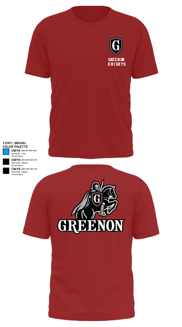 Short Sleeve Performance Shirt, Greenon Knights, Women's Volleyball, Teamtime, Team time, sublimation, custom sports apparel, team uniforms, spirit wear, spiritwear, sports uniforms, custom shirts, team store, custom team store, fundraiser sports, apparel fundraiser