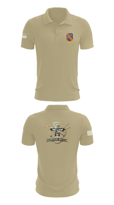 1-148th HHB Medics 16650436 Short Sleeve Performance Polo - 83