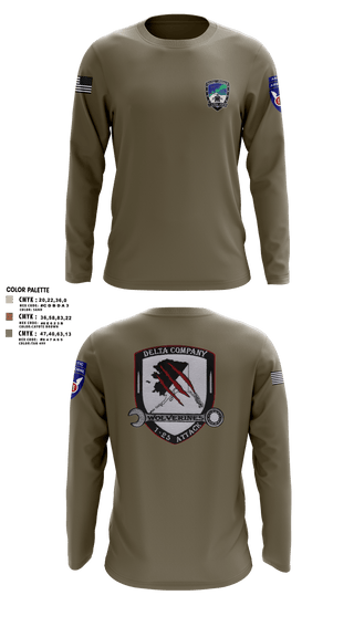 Long Sleeve Performance Shirt, A Co. 1-25 ABD Co. 1-25 AB, Army, Teamtime, Team time, sublimation, custom sports apparel, team uniforms, spirit wear, spiritwear, sports uniforms, custom shirts, team store, custom team store, fundraiser sports, apparel fundraiser