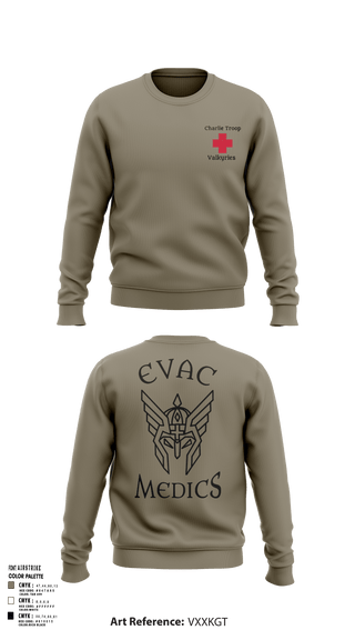Crew Neck Sweatshirt, Evac PLT, RSS, 2CR, , Teamtime, Team time, sublimation, custom sports apparel, team uniforms, spirit wear, spiritwear, sports uniforms, custom shirts, team store, custom team store, fundraiser sports, apparel fundraiser