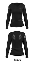 WarriorPrep 14749661 Women's Long Sleeve V-neck Shirt - 35