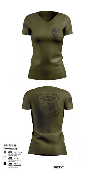 Womens Short Sleeve Vneck Shirt, Waterbury Police Explorers, , Teamtime, Team time, sublimation, custom sports apparel, team uniforms, spirit wear, spiritwear, sports uniforms, custom shirts, team store, custom team store, fundraiser sports, apparel fundraiser