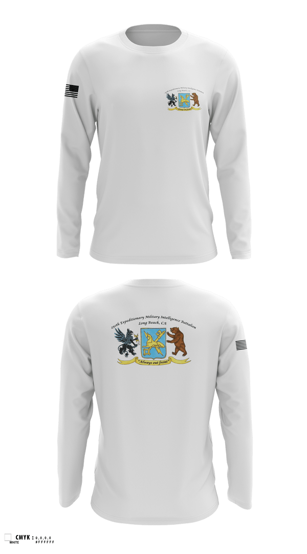 Long Sleeve Performance Shirt, 250th Military Intelligence Battalion, National Guard, Teamtime, Team time, sublimation, custom sports apparel, team uniforms, spirit wear, spiritwear, sports uniforms, custom shirts, team store, custom team store, fundraiser sports, apparel fundraiser