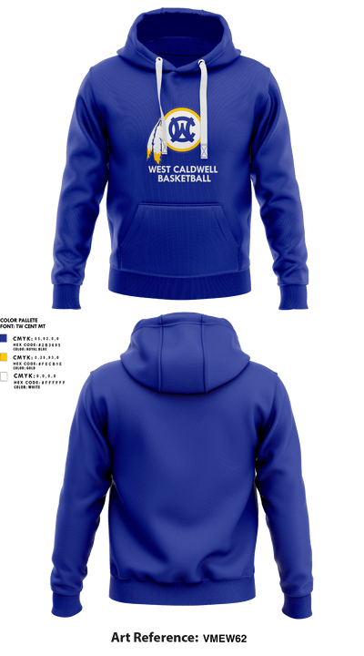 West Caldwell Women’s Basketball 27725438 Hoodie - 1