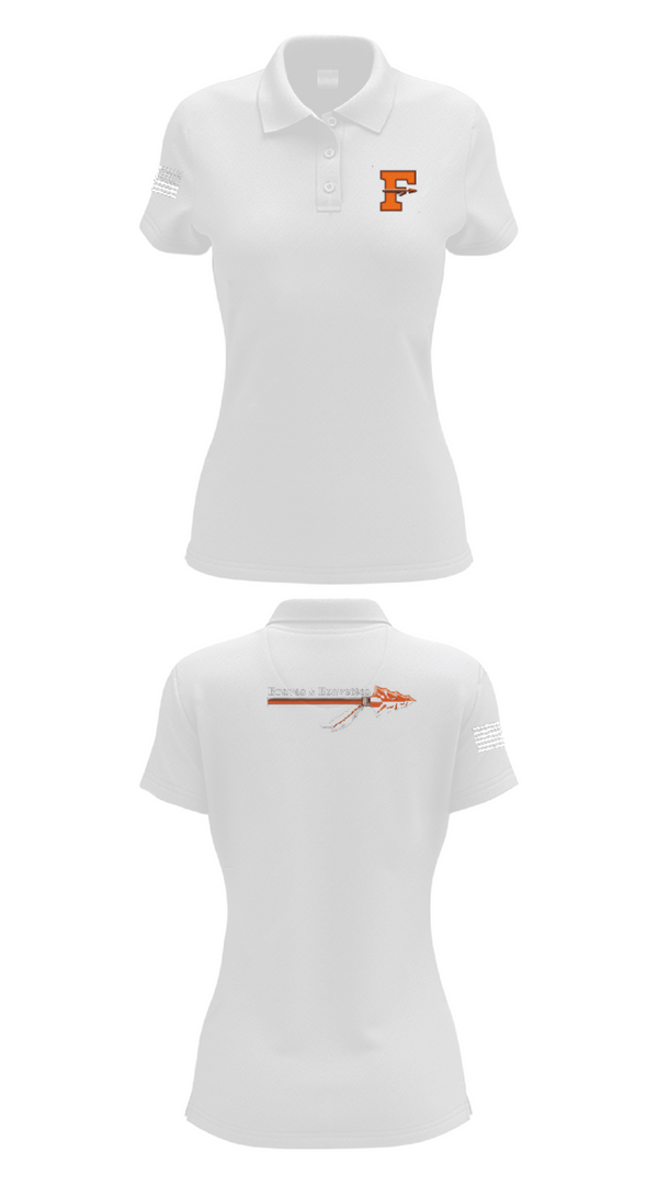 Womens Short Sleeve Performance Polo, Flathead High School Cheer, Cheer, Teamtime, Team time, sublimation, custom sports apparel, team uniforms, spirit wear, spiritwear, sports uniforms, custom shirts, team store, custom team store, fundraiser sports, apparel fundraiser