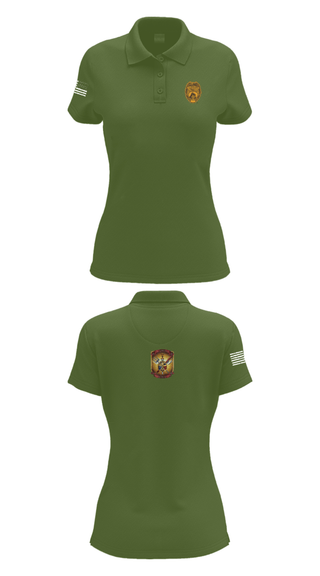 Women's Short Sleeve Performance Polo, 4th Law Enforcement Battalion Bravo Company, Marines, Teamtime, Team time, sublimation, custom sports apparel, team uniforms, spirit wear, spiritwear, sports uniforms, custom shirts, team store, custom team store, fundraiser sports, apparel fundraiser