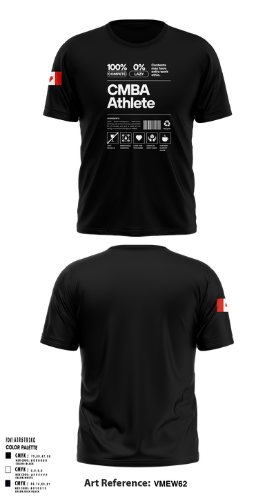 Calgary Minor Basketball Association 64914788 Short Sleeve Performance Shirt - 6