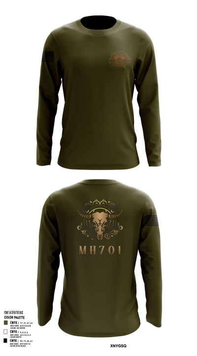 Ranch MH701 27250348 Long Sleeve Performance Shirt 102