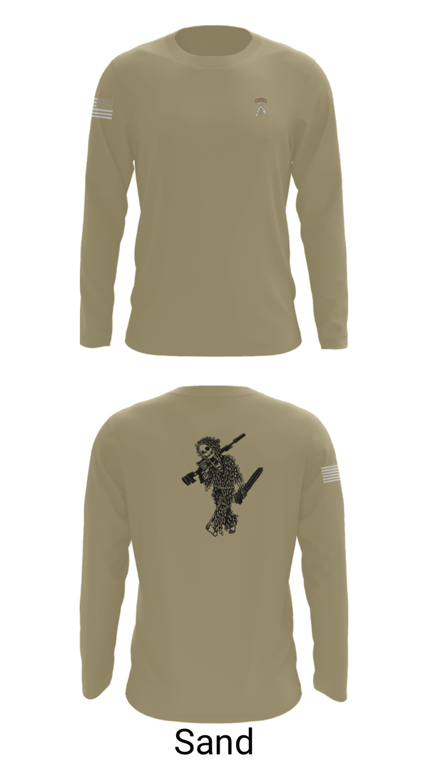 Long Sleeve Performance Shirt, 2-5 CAV Snipers, Army, Teamtime, Team time, sublimation, custom sports apparel, team uniforms, spirit wear, spiritwear, sports uniforms, custom shirts, team store, custom team store, fundraiser sports, apparel fundraiser
