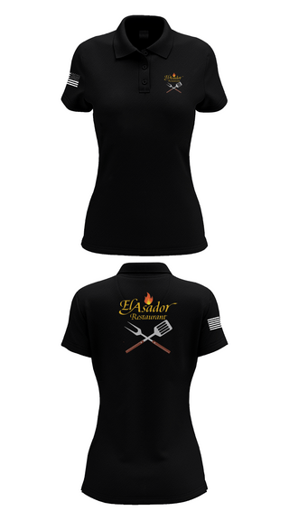 Womens Short Sleeve Performance Polo, El Asador Restaurant, , Teamtime, Team time, sublimation, custom sports apparel, team uniforms, spirit wear, spiritwear, sports uniforms, custom shirts, team store, custom team store, fundraiser sports, apparel fundraiser