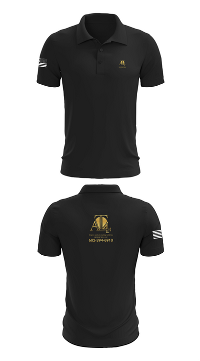 AT 4 pools and landscaping services llc 37065917 Short Sleeve Performance Polo - 12