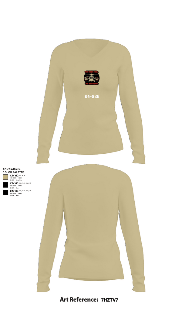 Women's Long Sleeve Vneck Shirt, 24-922, Army, Teamtime, Team time, sublimation, custom sports apparel, team uniforms, spirit wear, spiritwear, sports uniforms, custom shirts, team store, custom team store, fundraiser sports, apparel fundraiser
