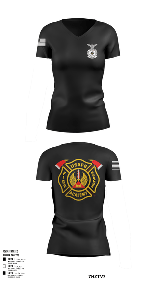 Women's Short Sleeve Vneck Shirt, 435th CTS, Air Force, Teamtime, Team time, sublimation, custom sports apparel, team uniforms, spirit wear, spiritwear, sports uniforms, custom shirts, team store, custom team store, fundraiser sports, apparel fundraiser