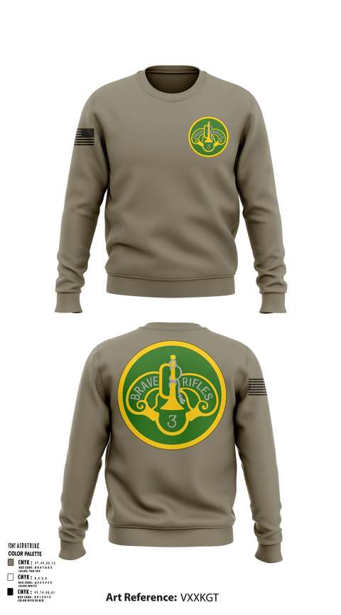 Crew Neck Sweatshirt, 3CR, Army, Teamtime, Team time, sublimation, custom sports apparel, team uniforms, spirit wear, spiritwear, sports uniforms, custom shirts, team store, custom team store, fundraiser sports, apparel fundraiser
