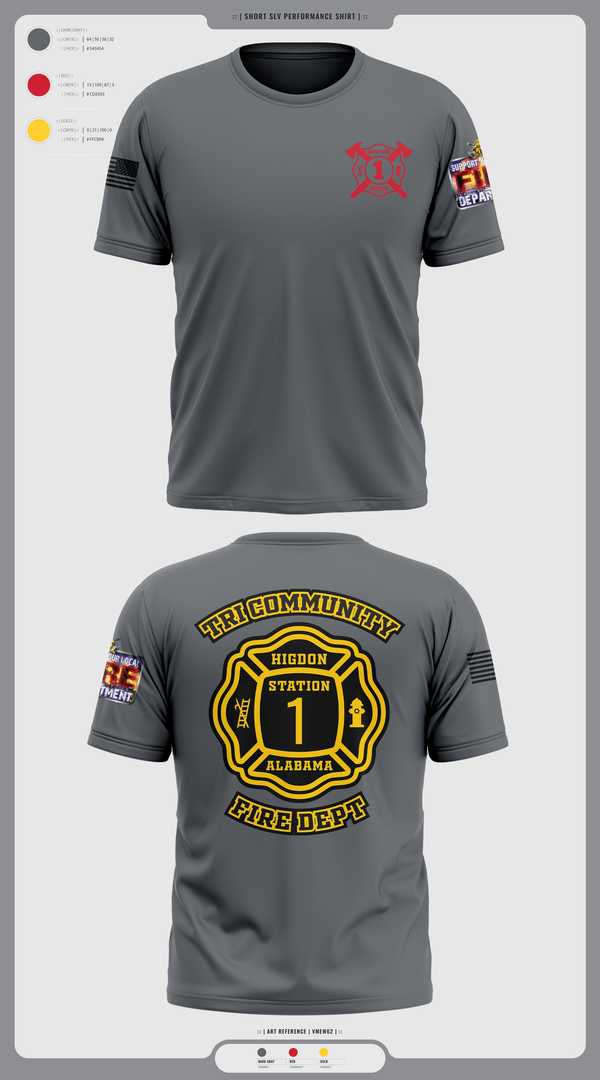 Old School Cotton Feel Shirt, Tri-Community fire, Fire Department, Teamtime, Team time, sublimation, custom sports apparel, team uniforms, spirit wear, spiritwear, sports uniforms, custom shirts, team store, custom team store, fundraiser sports, apparel fundraiser