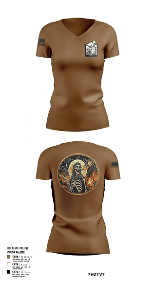 Womens Short Sleeve Vneck Shirt, 1-144 FA BN, National Guard, Teamtime, Team time, sublimation, custom sports apparel, team uniforms, spirit wear, spiritwear, sports uniforms, custom shirts, team store, custom team store, fundraiser sports, apparel fundraiser