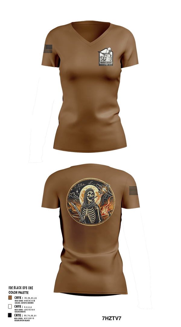 Womens Short Sleeve Vneck Shirt, 1-144 FA BN, National Guard, Teamtime, Team time, sublimation, custom sports apparel, team uniforms, spirit wear, spiritwear, sports uniforms, custom shirts, team store, custom team store, fundraiser sports, apparel fundraiser