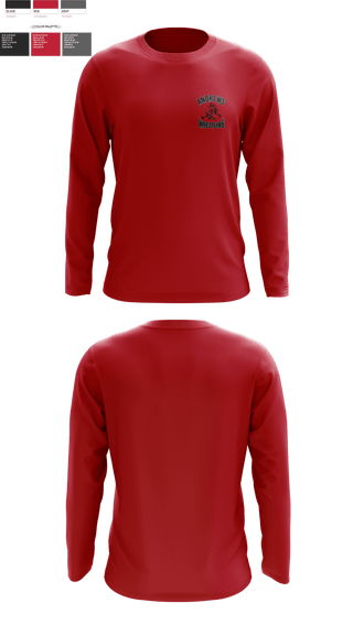 Long Sleeve Rash Guard Shirt, Andrews Wildcats, Wrestling, Teamtime, Team time, sublimation, custom sports apparel, team uniforms, spirit wear, spiritwear, sports uniforms, custom shirts, team store, custom team store, fundraiser sports, apparel fundraiser