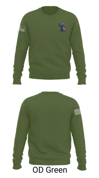 Crew Neck Sweatshirt, Badger platoon, Army, Teamtime, Team time, sublimation, custom sports apparel, team uniforms, spirit wear, spiritwear, sports uniforms, custom shirts, team store, custom team store, fundraiser sports, apparel fundraiser