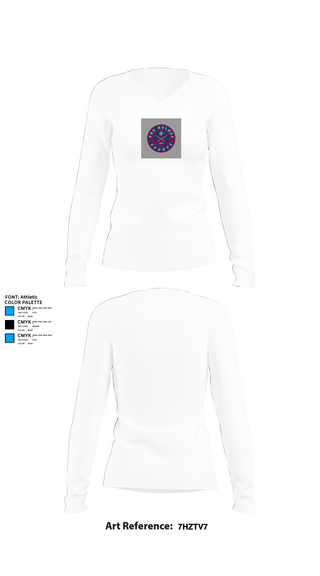 Womens Long Sleeve Vneck Shirt, Pro Holmes Sports Basketball Academy, Men's Basketball, Teamtime, Team time, sublimation, custom sports apparel, team uniforms, spirit wear, spiritwear, sports uniforms, custom shirts, team store, custom team store, fundraiser sports, apparel fundraiser