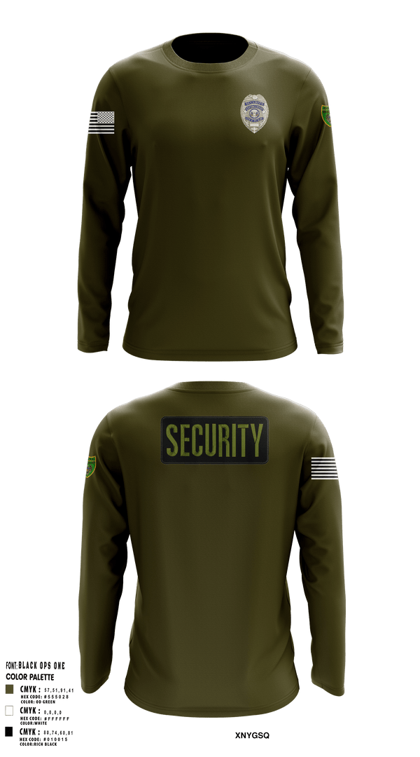 Long Sleeve Performance Shirt, Southern Security & Patrol Services, Police, Teamtime, Team time, sublimation, custom sports apparel, team uniforms, spirit wear, spiritwear, sports uniforms, custom shirts, team store, custom team store, fundraiser sports, apparel fundraiser