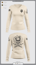 Forge 66606532 Women's Long Sleeve V-neck Shirt -1 3