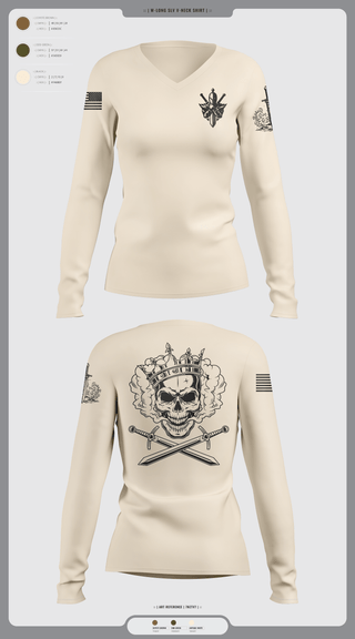 Womens Long Sleeve Vneck Shirt 1, Forge, , Teamtime, Team time, sublimation, custom sports apparel, team uniforms, spirit wear, spiritwear, sports uniforms, custom shirts, team store, custom team store, fundraiser sports, apparel fundraiser