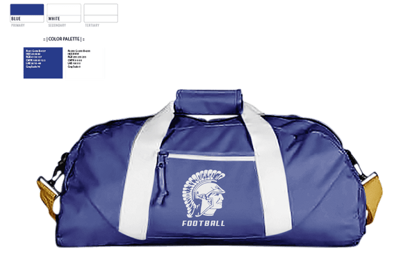Duffle Bag, James B Hunt High School Football, Football, Teamtime, Team time, sublimation, custom sports apparel, team uniforms, spirit wear, spiritwear, sports uniforms, custom shirts, team store, custom team store, fundraiser sports, apparel fundraiser