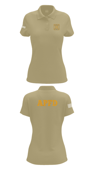 Womens Short Sleeve Performance Polo, APSLFD, Fire Department, Teamtime, Team time, sublimation, custom sports apparel, team uniforms, spirit wear, spiritwear, sports uniforms, custom shirts, team store, custom team store, fundraiser sports, apparel fundraiser