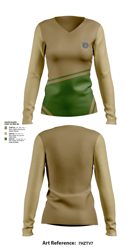 Womens Long Sleeve Vneck Shirt, Gama loja construction llc, , Teamtime, Team time, sublimation, custom sports apparel, team uniforms, spirit wear, spiritwear, sports uniforms, custom shirts, team store, custom team store, fundraiser sports, apparel fundraiser