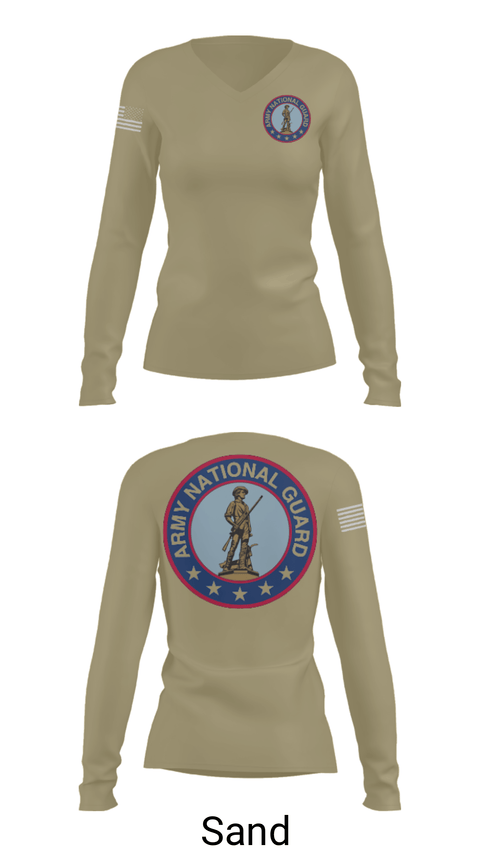 Women's Long Sleeve Vneck Shirt, Ben, National Guard, Teamtime, Team time, sublimation, custom sports apparel, team uniforms, spirit wear, spiritwear, sports uniforms, custom shirts, team store, custom team store, fundraiser sports, apparel fundraiser