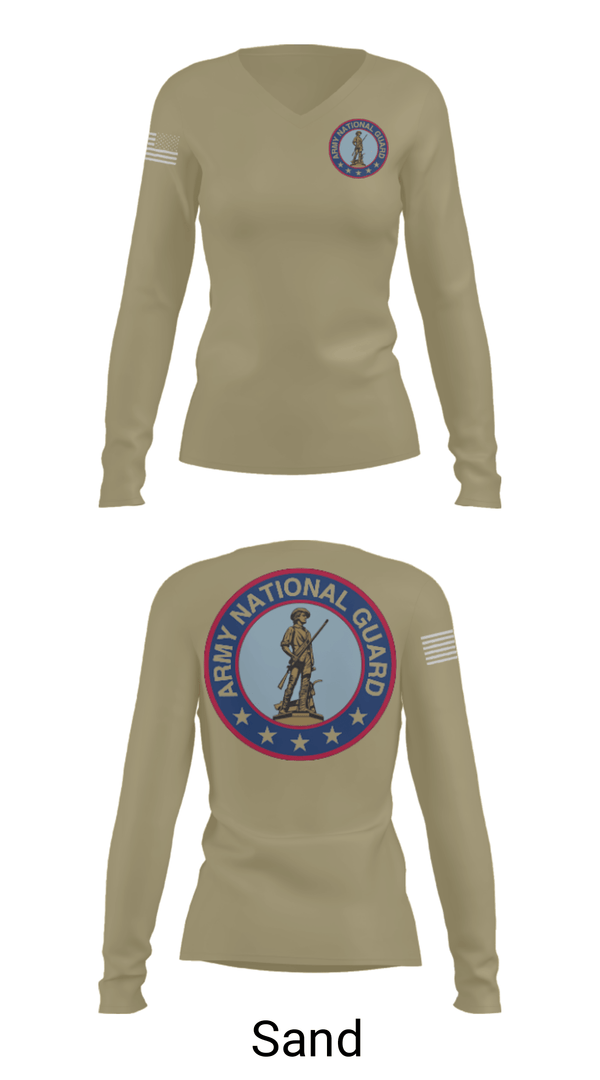 Women's Long Sleeve Vneck Shirt, Ben, National Guard, Teamtime, Team time, sublimation, custom sports apparel, team uniforms, spirit wear, spiritwear, sports uniforms, custom shirts, team store, custom team store, fundraiser sports, apparel fundraiser