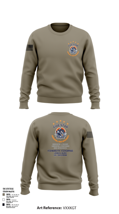 5 Star 18393940 Crew Neck Sweatshirt - 114