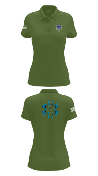 Womens Short Sleeve Performance Polo, 700, Army, Teamtime, Team time, sublimation, custom sports apparel, team uniforms, spirit wear, spiritwear, sports uniforms, custom shirts, team store, custom team store, fundraiser sports, apparel fundraiser