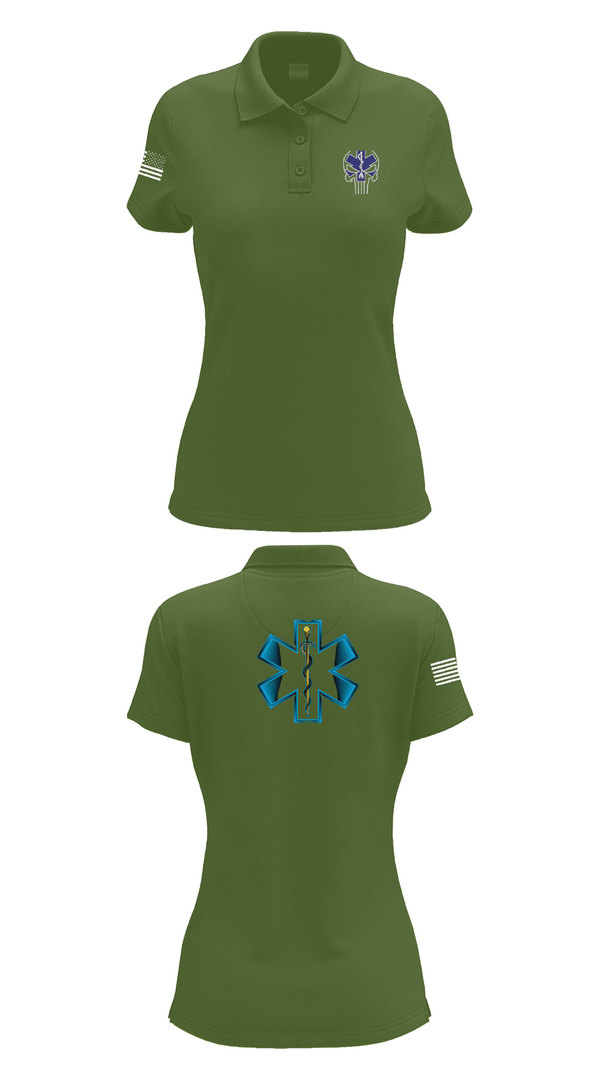 Womens Short Sleeve Performance Polo, 700, Army, Teamtime, Team time, sublimation, custom sports apparel, team uniforms, spirit wear, spiritwear, sports uniforms, custom shirts, team store, custom team store, fundraiser sports, apparel fundraiser