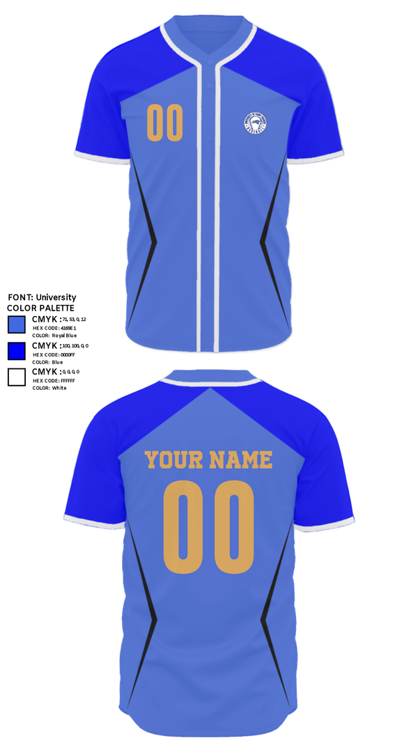 Two Button Baseball Jersey, University Of Saint Francis Baseball, Baseball, Teamtime, Team time, sublimation, custom sports apparel, team uniforms, spirit wear, spiritwear, sports uniforms, custom shirts, team store, custom team store, fundraiser sports, apparel fundraiser