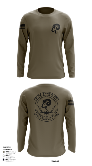 Long Sleeve Performance Shirt, AFJROTC FL-034, Air Force, Teamtime, Team time, sublimation, custom sports apparel, team uniforms, spirit wear, spiritwear, sports uniforms, custom shirts, team store, custom team store, fundraiser sports, apparel fundraiser