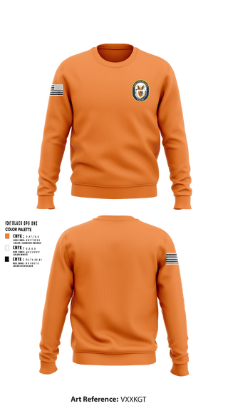 Crew Neck Sweatshirt, Tabb NJROTC, Navy, Teamtime, Team time, sublimation, custom sports apparel, team uniforms, spirit wear, spiritwear, sports uniforms, custom shirts, team store, custom team store, fundraiser sports, apparel fundraiser