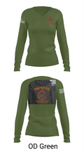 FMS Moore 83066116 Women's Long Sleeve V-neck Shirt -1 57