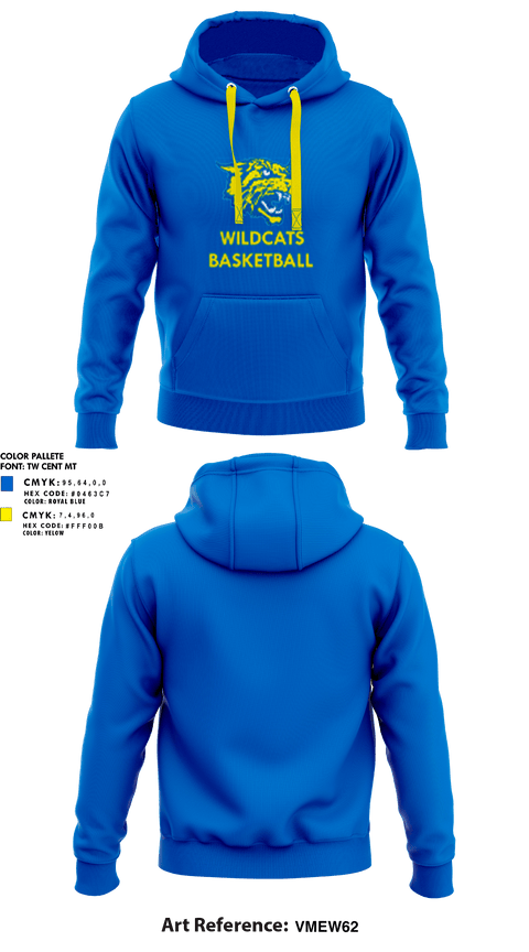 Hoodie, East Peoria Central Wildcats, Men's Basketball, Teamtime, Team time, sublimation, custom sports apparel, team uniforms, spirit wear, spiritwear, sports uniforms, custom shirts, team store, custom team store, fundraiser sports, apparel fundraiser
