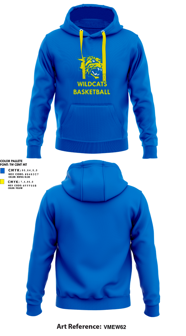 Hoodie, East Peoria Central Wildcats, Men's Basketball, Teamtime, Team time, sublimation, custom sports apparel, team uniforms, spirit wear, spiritwear, sports uniforms, custom shirts, team store, custom team store, fundraiser sports, apparel fundraiser