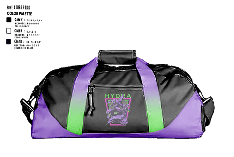 Duffle Bag, HHD HYDRAHHD HYDRA, 502nd IEW BN, Men's Soccer, Teamtime, Team time, sublimation, custom sports apparel, team uniforms, spirit wear, spiritwear, sports uniforms, custom shirts, team store, custom team store, fundraiser sports, apparel fundraiser
