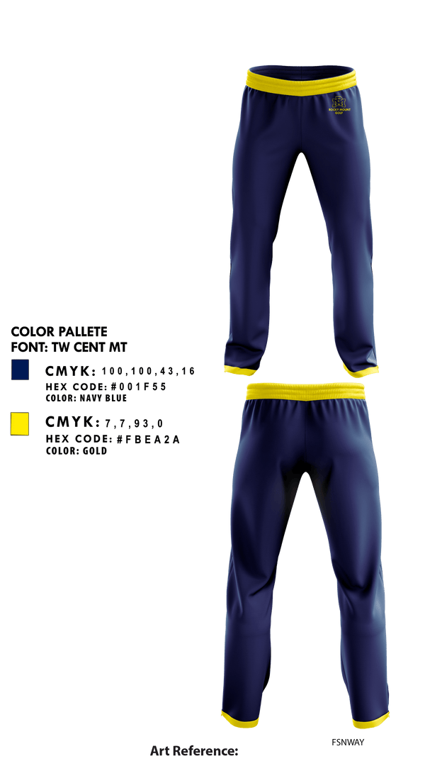 Sweatpants, Rocky Mount High School Golf, Golf, Teamtime, Team time, sublimation, custom sports apparel, team uniforms, spirit wear, spiritwear, sports uniforms, custom shirts, team store, custom team store, fundraiser sports, apparel fundraiser