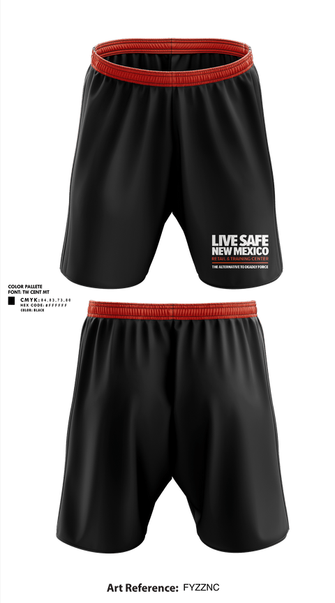 Athletic Shorts With Pockets, Live Safe New Mexico, , Teamtime, Team time, sublimation, custom sports apparel, team uniforms, spirit wear, spiritwear, sports uniforms, custom shirts, team store, custom team store, fundraiser sports, apparel fundraiser